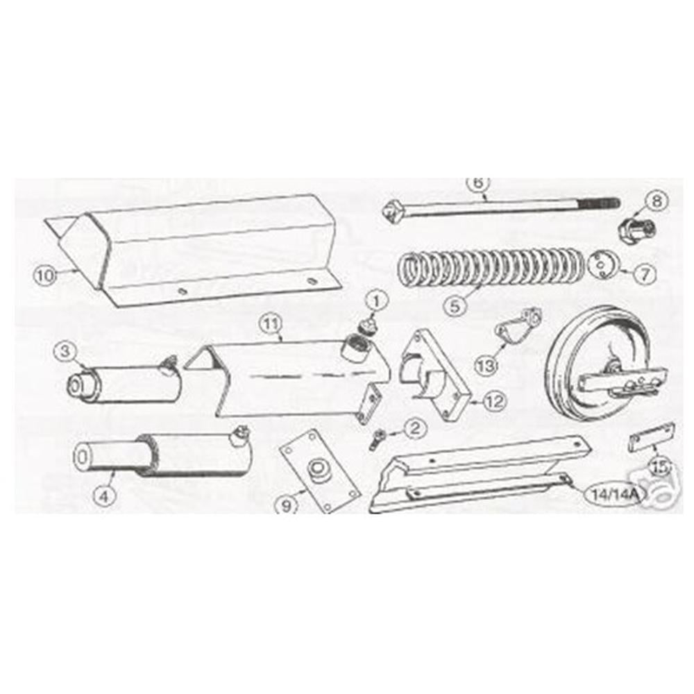 R46068 Recoil Track Spring Assembly Fits Case 350 350B
