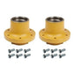 R48763W-BOLTS X2 - Set of 2 Front Wheel 6-Bolt Hubs with Bolts