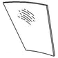 R50756 LH Lower Door Glass Fits John Deere 1640 2040 2140 2350 2355 2550