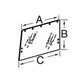 Cab Glass - Side Window RH or LH Fits John Deere 4050 4240 4250 4630 4440 4430 4