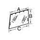 Glass R50757 Fits John Deere 4050 4055 4240 4240S 4250 4255 4350 4430 4440 4450