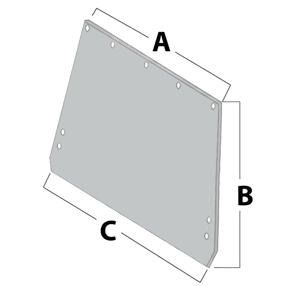 R50758 Fits John Deere Rear w/ Latch Glass for Models 2140, 2350, 2550, 2750, 29