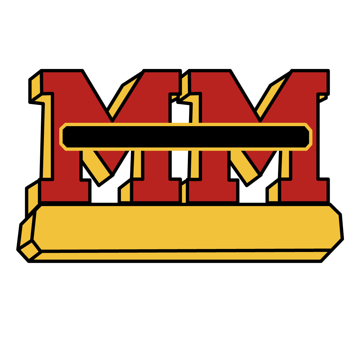 4x7-VINYL MM Logo Decal Fits Minneapolis-Moline Models