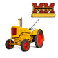 4x7-VINYL MM Logo Decal Fits Minneapolis-Moline Models