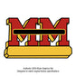 4x7-VINYL MM Logo Decal Fits Minneapolis-Moline Models