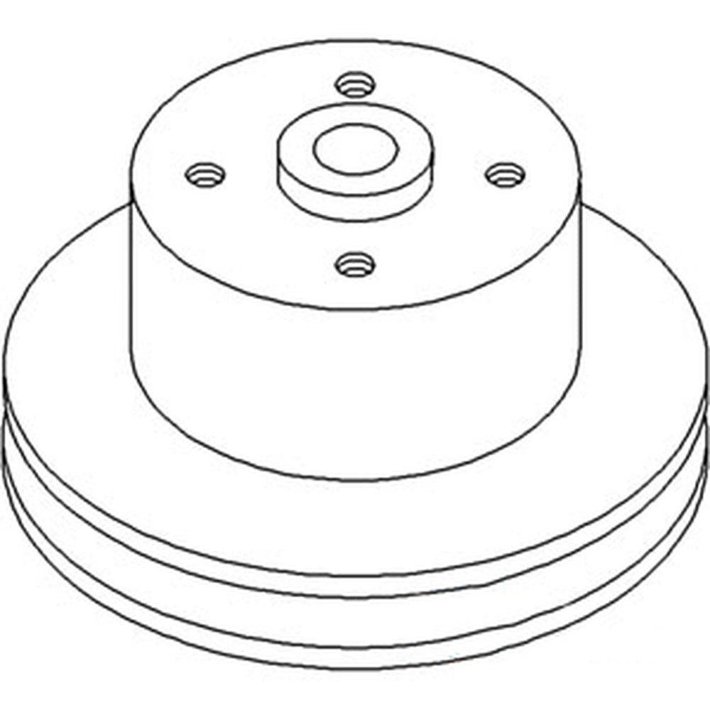 R52011 New Water Pump Pulley Single Groove Fits John Deere Tractor 4030