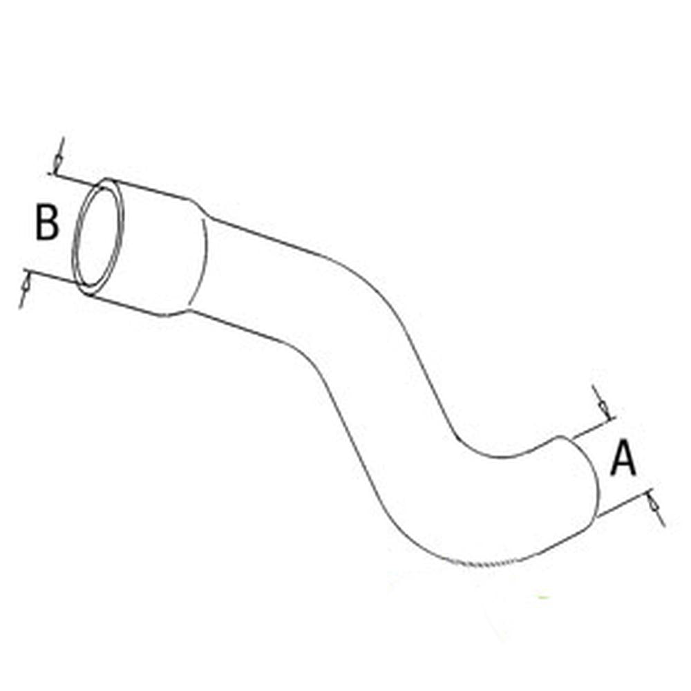 R53407 Radiator Hose Upper Fits John Deere 4050 4250 4440 4450 4630 Tractors
