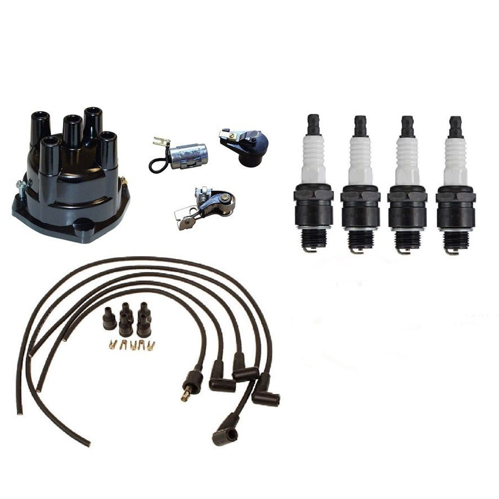 Tune-Up Kit, Spark Plugs, Wiring Set, & Distributor Cap Fits Minneapolis-Moline