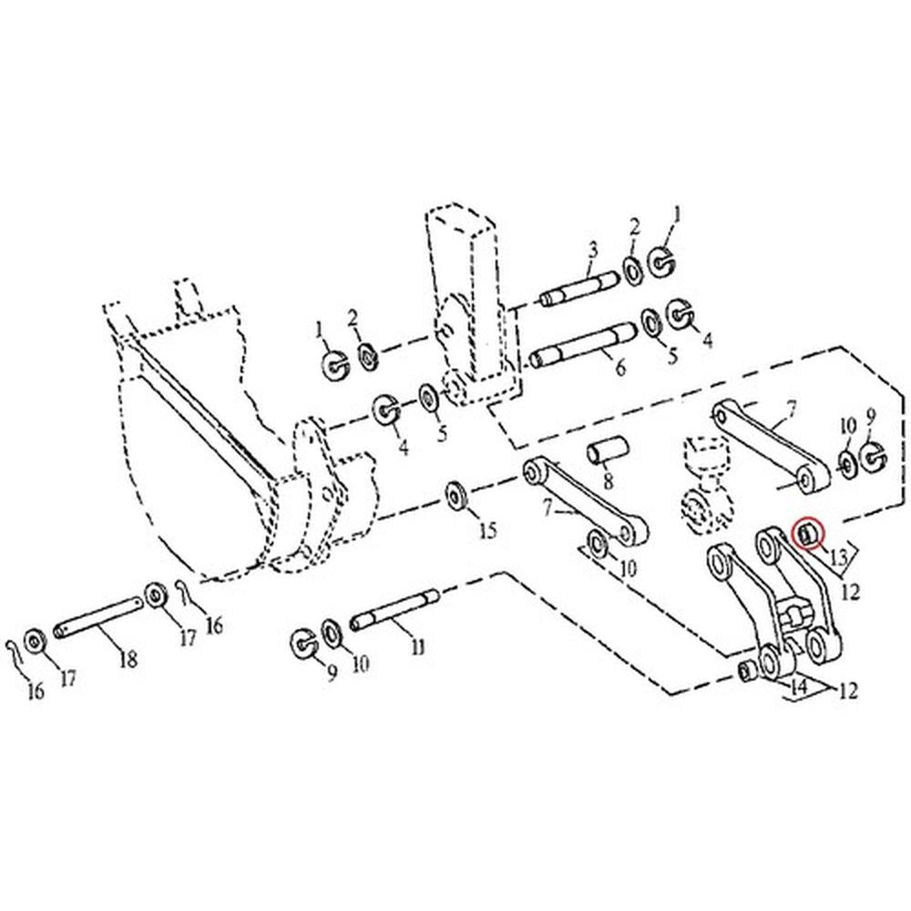 Bushing Fits John Deere Replaces R72579