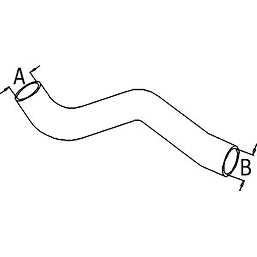 RE2973 New Upper Radiator Hose 2.062" Sm ID 2.125" Lrg ID Fits John Deere 4050 +