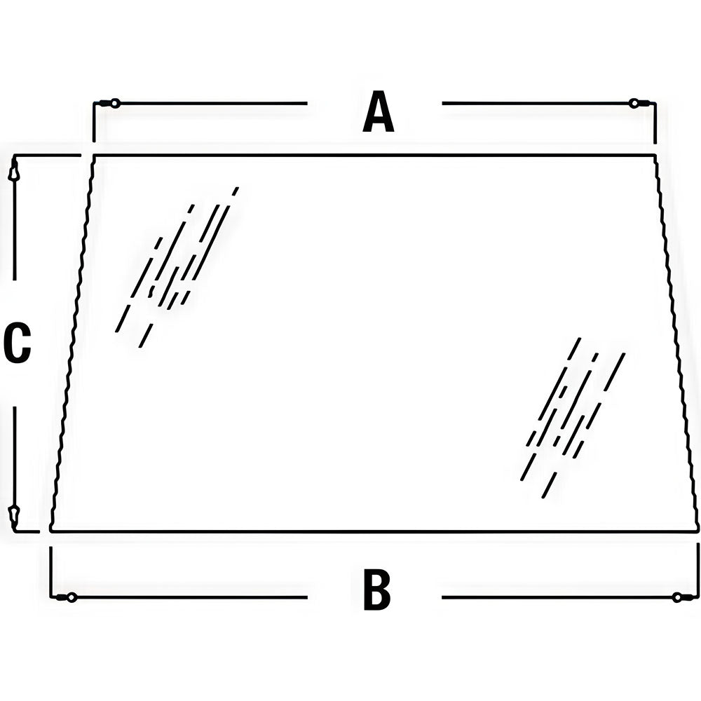 Windshield Glass Fits 7200 7210 7400 7410 7510 7600 7610 7700 7800 7810 R96187