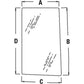 WN-R96193-PEX Glass, Side, RH Fits John Deere 7200 7210 7400 7410 7510 7600 7610