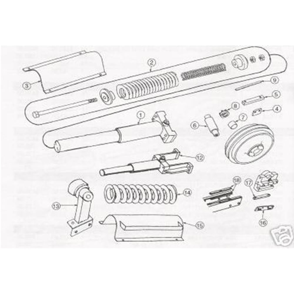RA-305 New 6 Roller Long Track Adjuster Assembly Fits John Deere 450E 550 550B