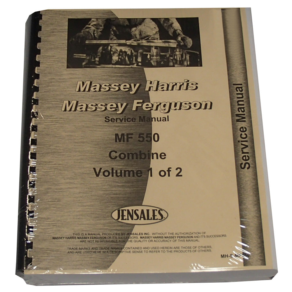 Service Manual Fits Massey Ferguson Replaces MH-S-MF550