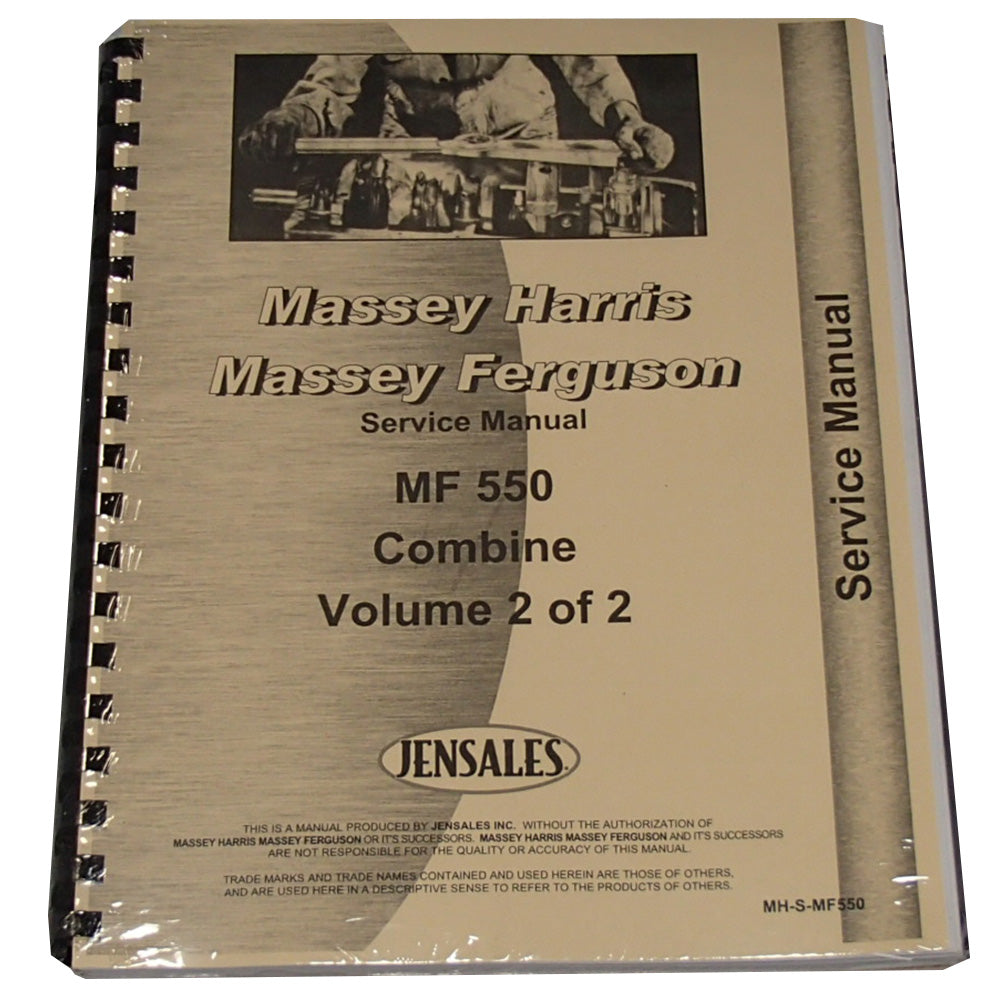 Service Manual Fits Massey Ferguson Replaces MH-S-MF550
