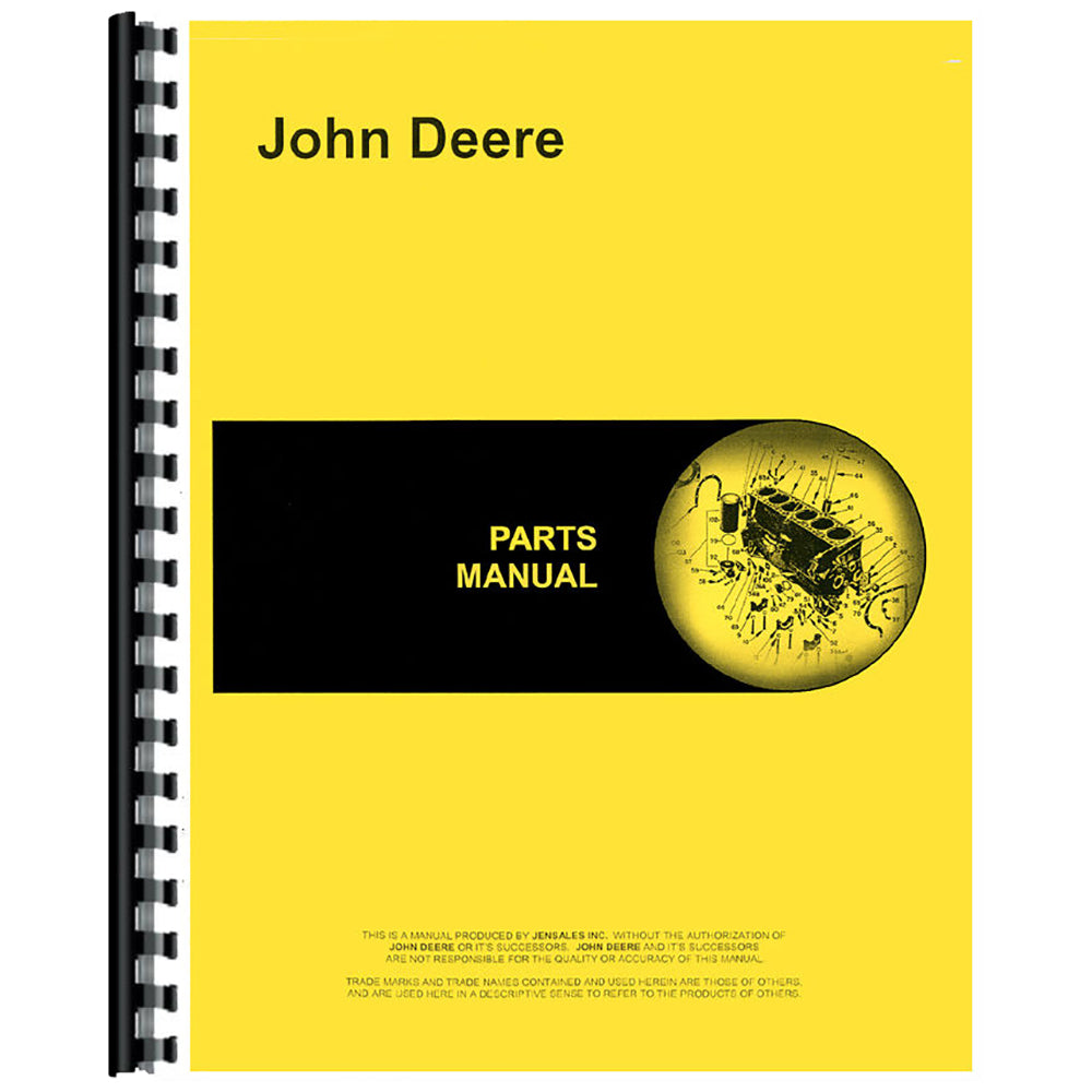 Parts Manual Fits John Deere JD-P-PC1122