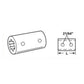 S.287 PTO Splined Coupling - Female Spline 1-3/8''