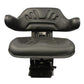 BLACK SUSPENSION SEAT FOR FARM UTILITY TRACTORS WAFFLE STYLE CUSHIONS UNIVERSAL