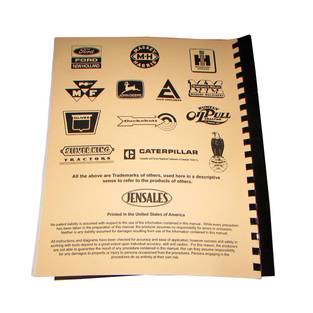 Service Manual Fits Case Replaces CA-S-850B CRLR