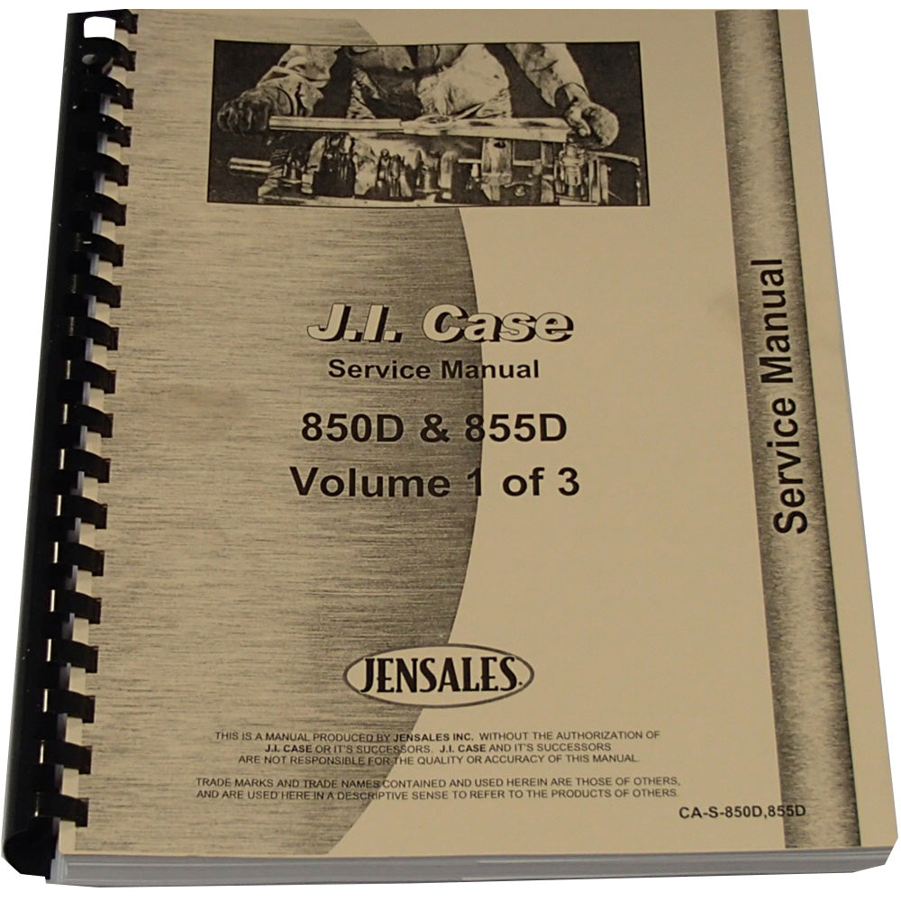Service Manual Fits Case Replaces 855D