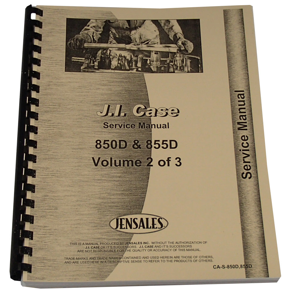 Service Manual Fits Case Replaces 855D