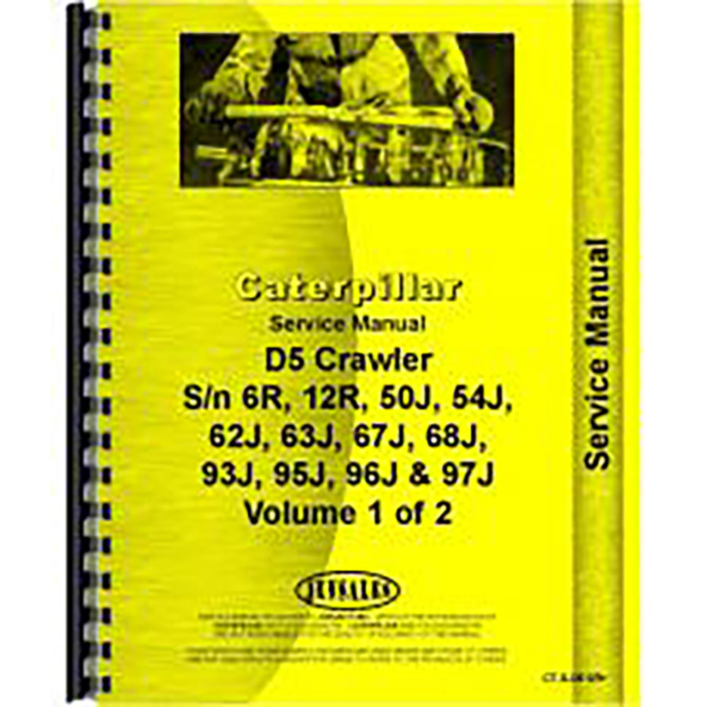 Fits Caterpillar D5 Crawler Service Manual (New)