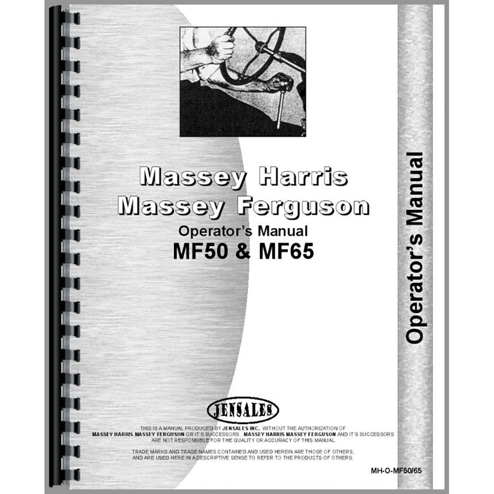 Operators Manual Fits Massey Ferguson Replaces MH-O-MF50/65