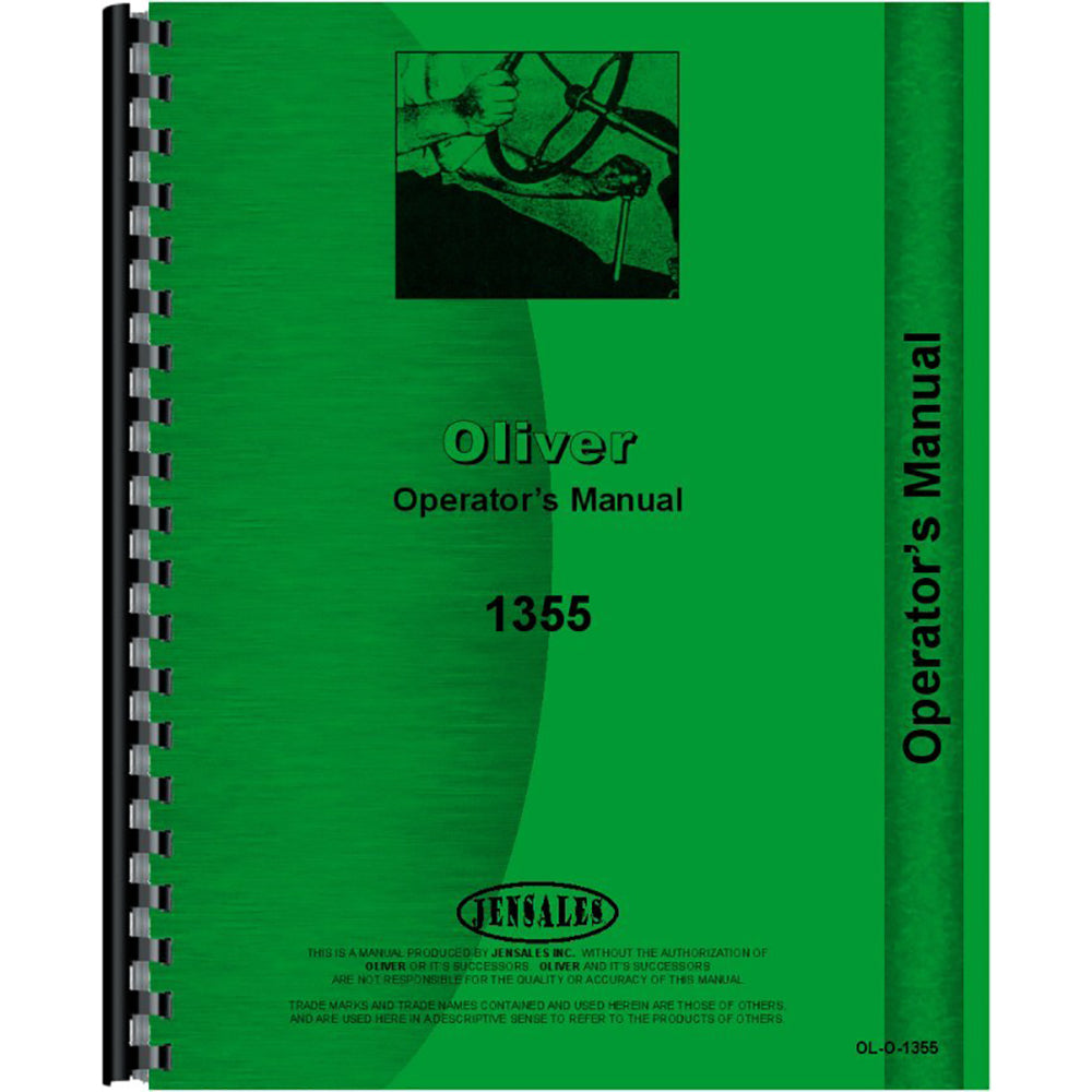 Operators Owners Manual for Oliver 1355 Diesel Row Crop Front Wheel