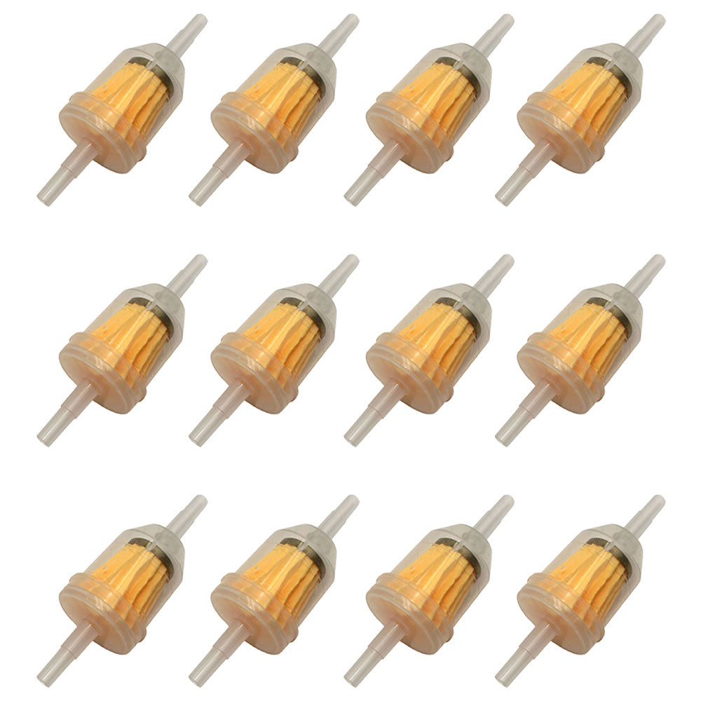 (12) Fuel Filters Universal Fit 1/4 In. or 5/16 In. Lines Fits Fleetguard FF5480