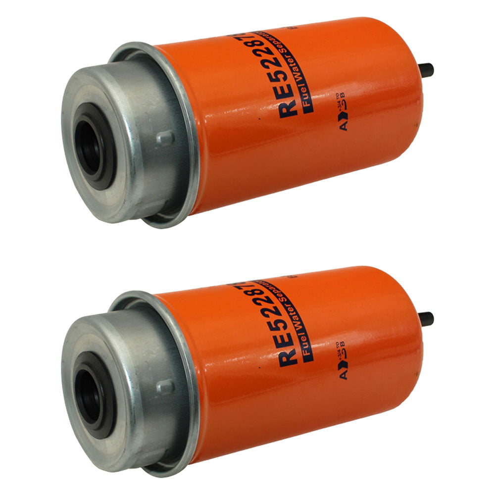 2 Fuel Filters Fits John Deere C230 C240 C440 R230 S540 S550 T550 RE522878