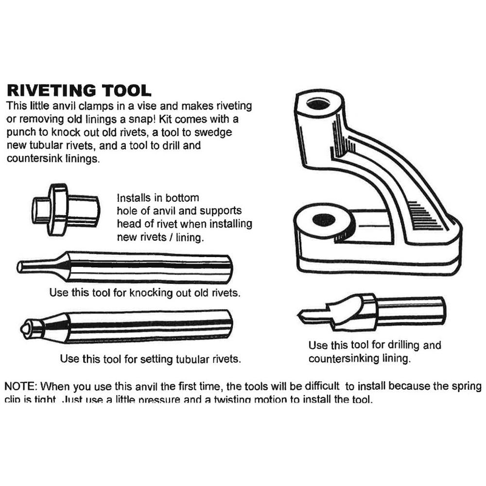 Brake Riveting Tool Fits Massey Ferguson Replaces RAPMIS1131