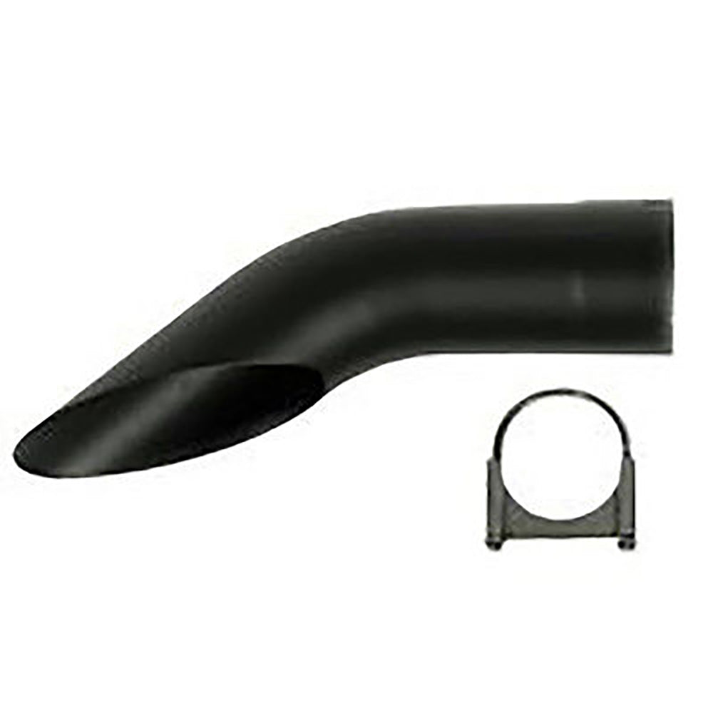 Universal Fit 4-1/2" Curved Exhaust Extender With Clamp for Tractors