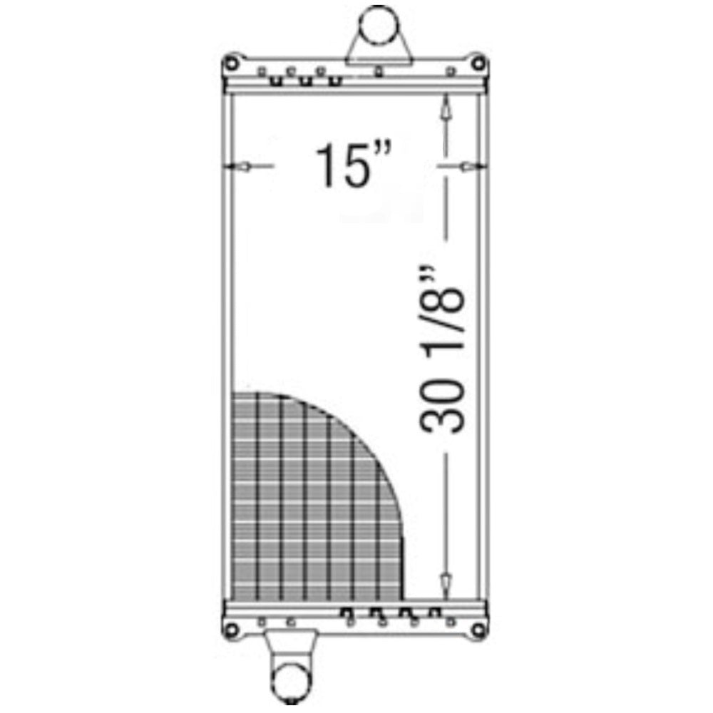 WN-RE159541-PEX Radiator Fits John Deere 8100 8200 8300 8400 8110 8210 8310 8410