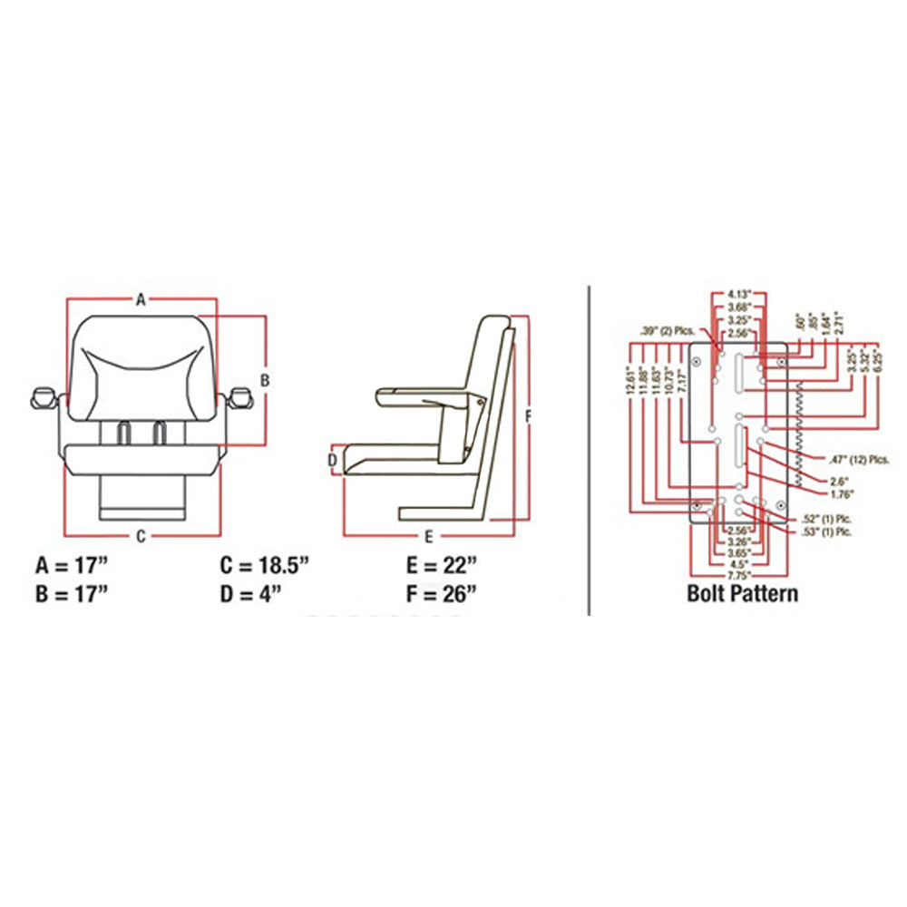Yellow Big Boy Seat FF Fits John Deere Replaces BBS108YL