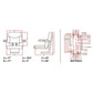 Universal Big Boy Suspension Tractor Seat with Armrests -Yellow