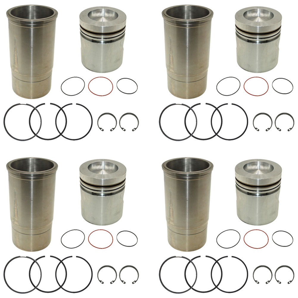 Qty 4: Early Piston Liner Kits Fits John Deere Replaces RE23173