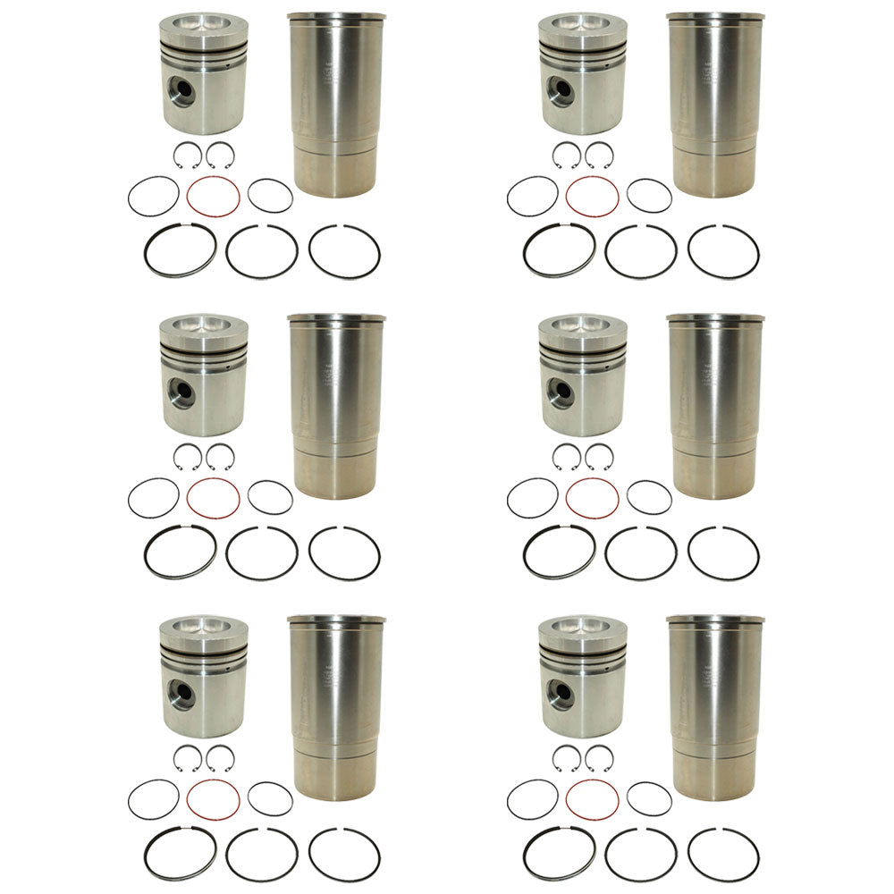 RE23173 Six Early Piston Liner Kits For John Deere Tractor 500A 3020 4010 4020