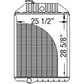 RE38666 AR95843 Radiator Fits John Deere Tractor 4555 4650 4755 4850 4955