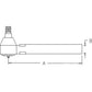 Outer Tie Rod Fits 5105 5200 5205 5210 5220 5300 5310 5320 5400 5410 RE54957