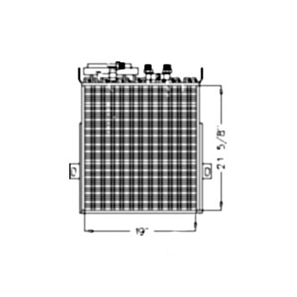RE55139 New Aftermarket Oil Cooler Condenser Fits John Deere Tractor 7...