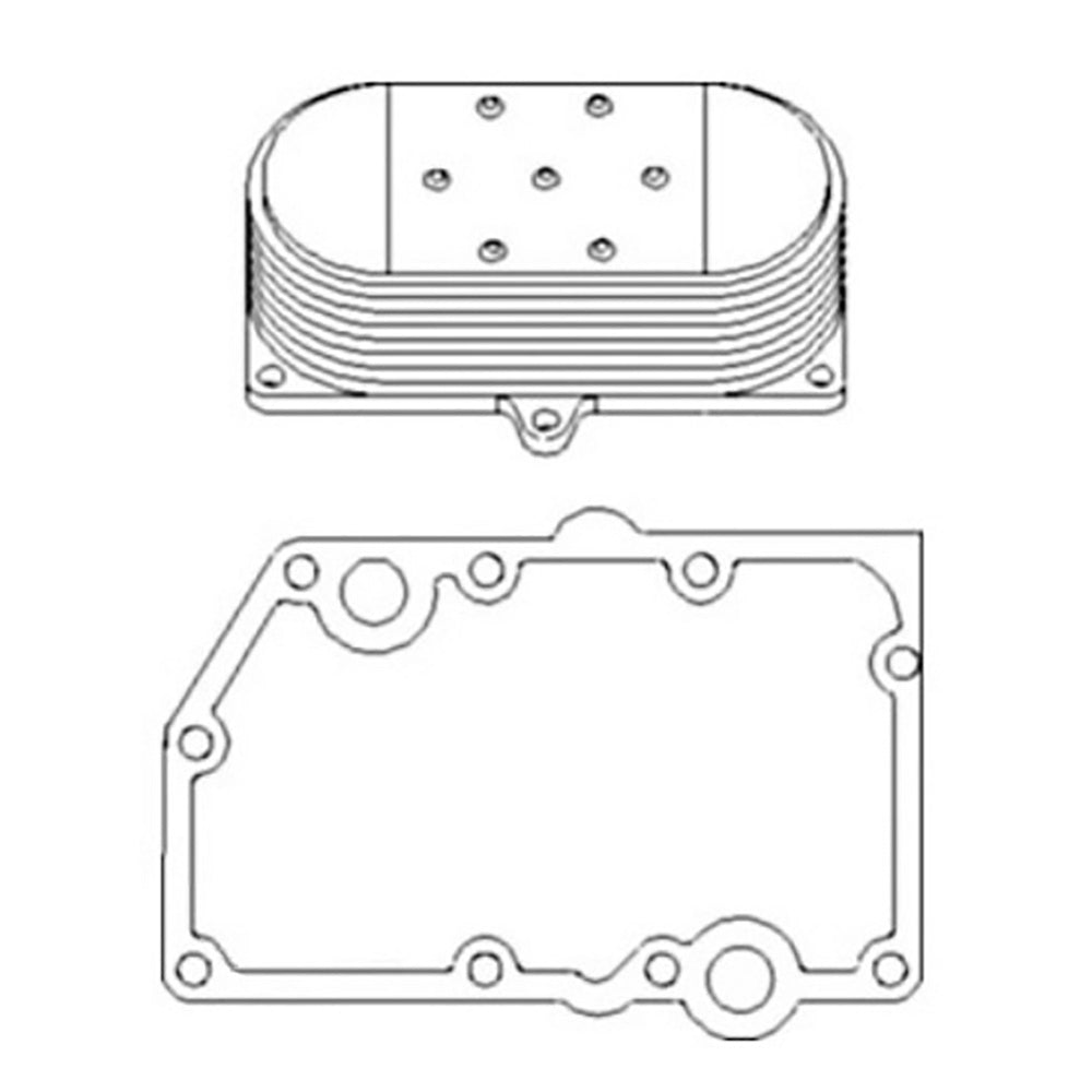Oil Cooler Fits John Deere Replaces 123952
