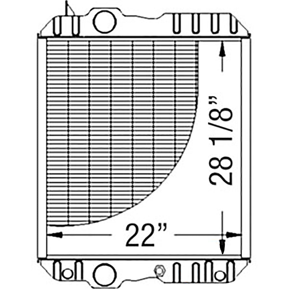 WN-RE63188 Radiator Fits John Deere 4700 4710 4890 4895 7600 7610 7710 7810 7700 7800