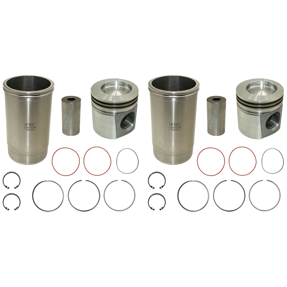 RE64509 Two Piston Liner Kits Fits John Deere 2256 2258 2264 2266 330LC 3554