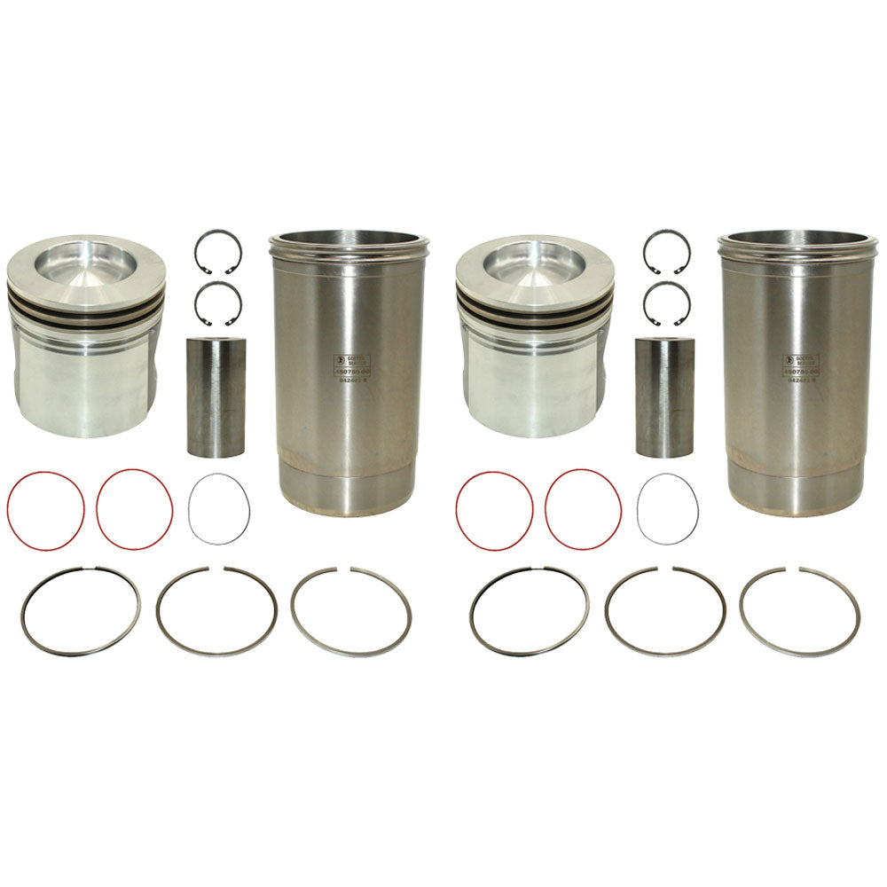 Qty 2: Piston Liner Kit Fits John Deere Replaces RE64509
