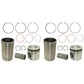 RE64509 Two Piston Liner Kits Fits John Deere 2256 2258 2264 2266 330LC 3554