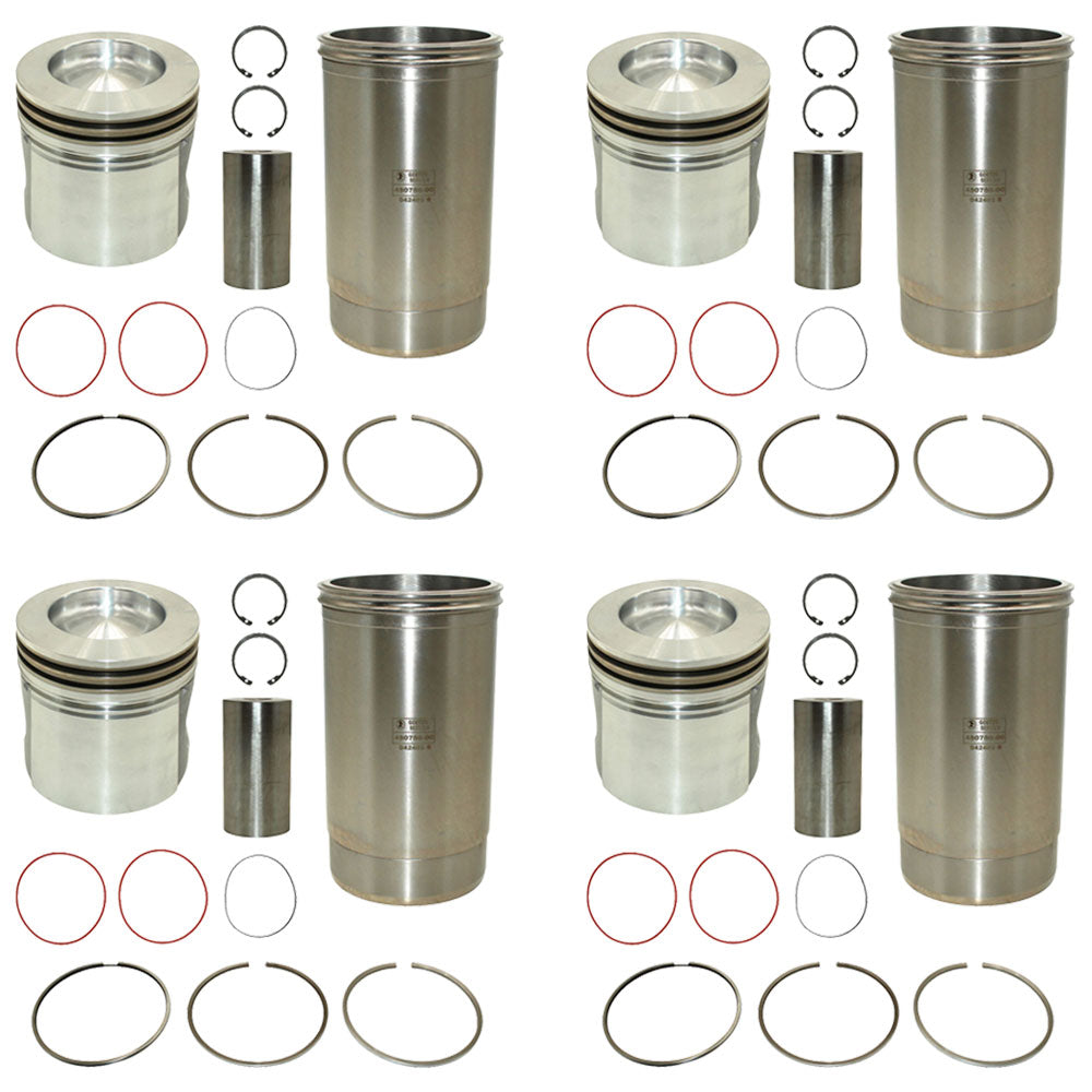 RE64509 Four Piston Liner Kits Fits John Deere 2256 2258 2264 2266 330LC 3554