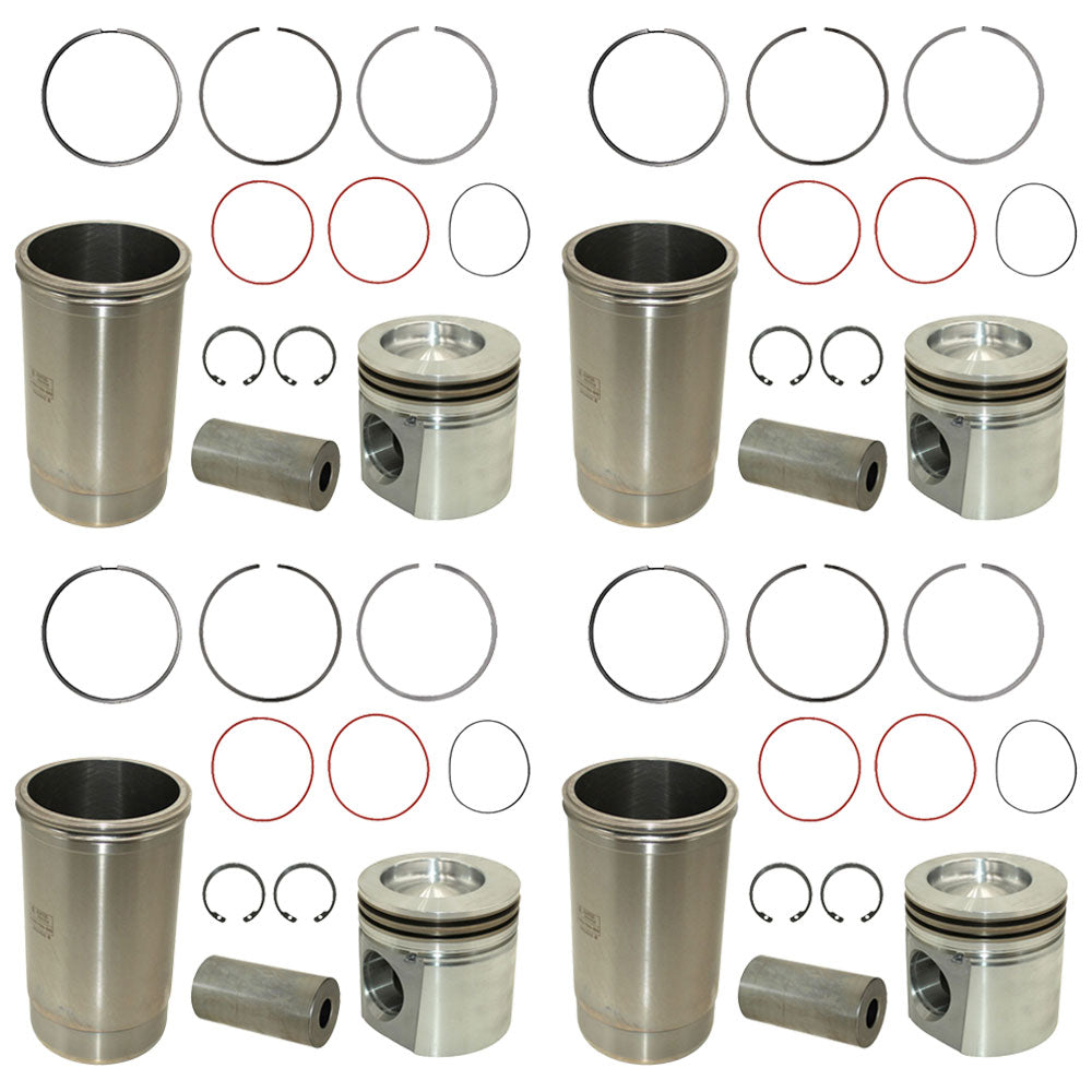 RE64509 Four Piston Liner Kits Fits John Deere 2256 2258 2264 2266 330LC 3554