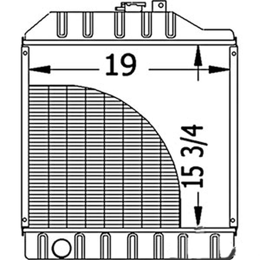 Radiator Fits John Deere 5320 5310 5220 5310N 5210 RE70673