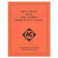 REP036 Service Manual with Wiring Diagram Fits Allis Chalmers Tractor B C