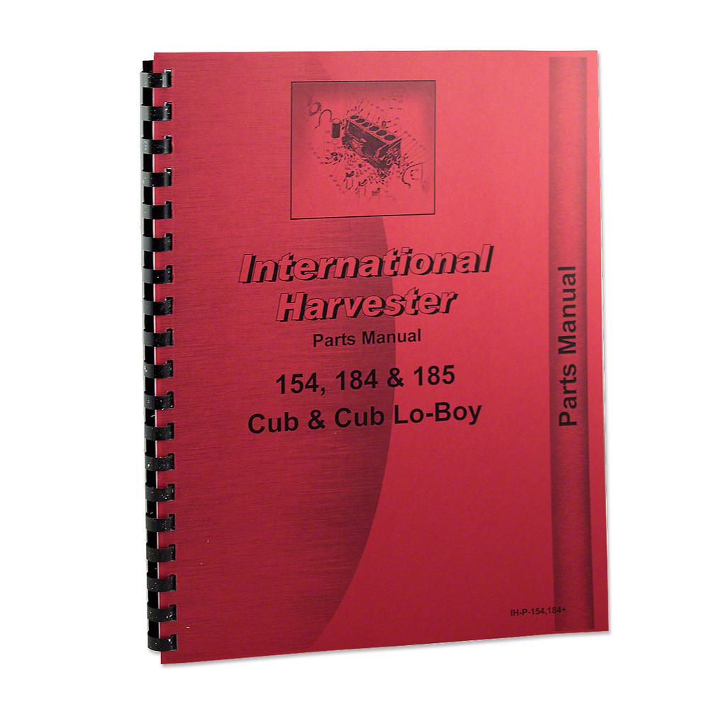 JENSALES PARTS MANUAL FOR IH Fits International 154 Fits Cub LO-BOY 184 185
